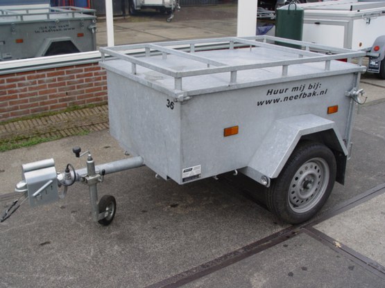 Bagagewagen enkel-as, 825 liter